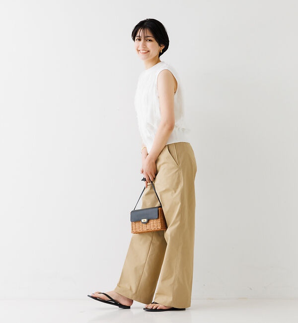 Rouge vif「フリンジニットノースリーブプルオーバー」|ニット・セーター|