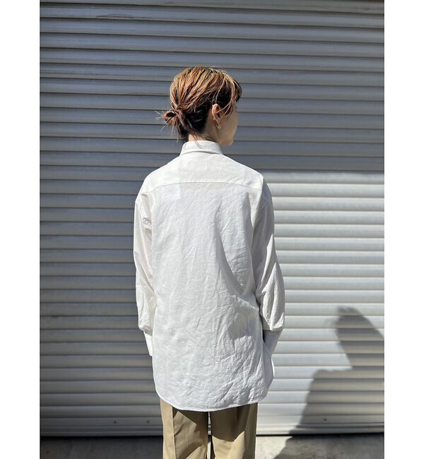 Rouge vif「綿麻レギュラー ナチュラルシャツ」|シャツ・ブラウス|