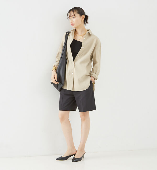 Rouge vif「綿麻レギュラー ナチュラルシャツ」|シャツ・ブラウス|