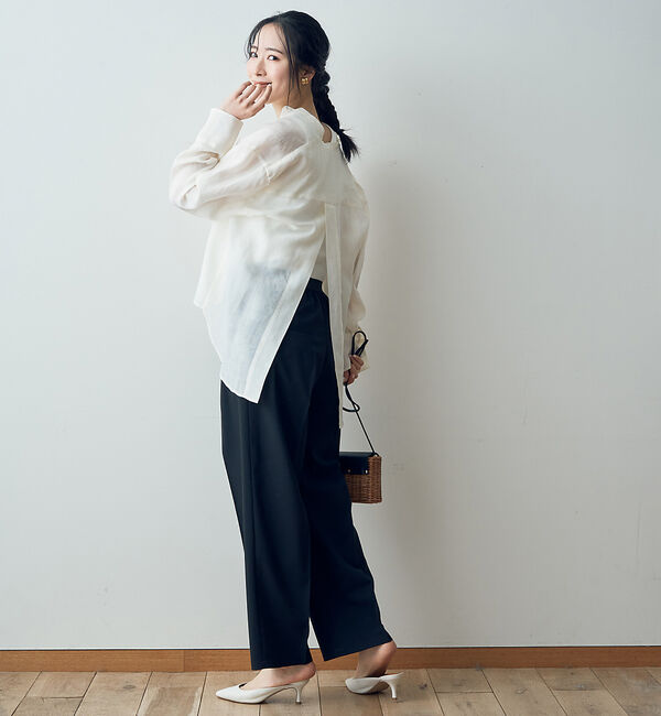 Rouge vif「ウエストゴム ワイドバレルパンツ」|その他|