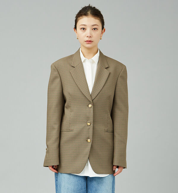 Rouge vif「チェックビックジャケット」|テーラードジャケット|