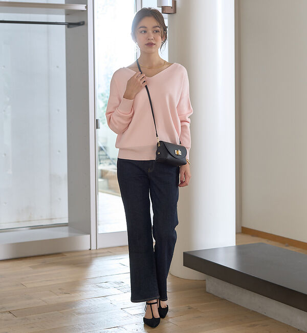 Rouge vif「スムース2WAYパールニット」|ニット・セーター|