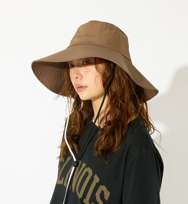 Rouge vif「【Ruben/ルーベン】ラスターワイドブリムハット（顎紐付き）【WEB限定】」|その他|