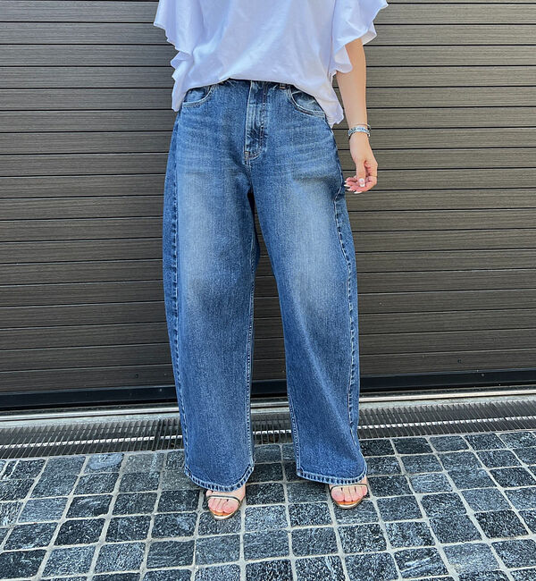 Rouge vif「【RED CARD/レッドカード】Montana カーブバギーデニム」|デニム|