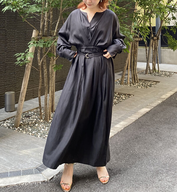 Rouge vif「ヴィンテージキュプラウエストマークワンピース」|ワンピース|