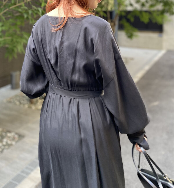 Rouge vif「ヴィンテージキュプラウエストマークワンピース」|ワンピース|