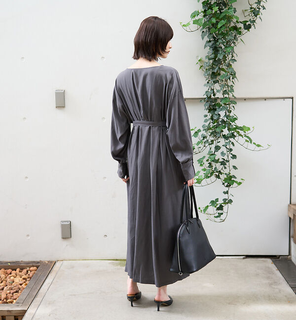 Rouge vif「ヴィンテージキュプラウエストマークワンピース」|ワンピース|