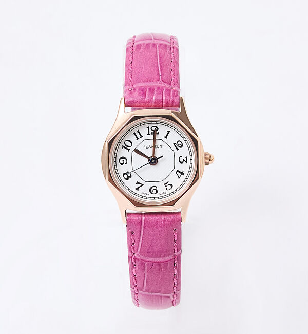 Rouge vif「【FLANEUR/フラヌール】腕時計/八角形/アラビア数字/レディース/腕時計/」|腕時計|