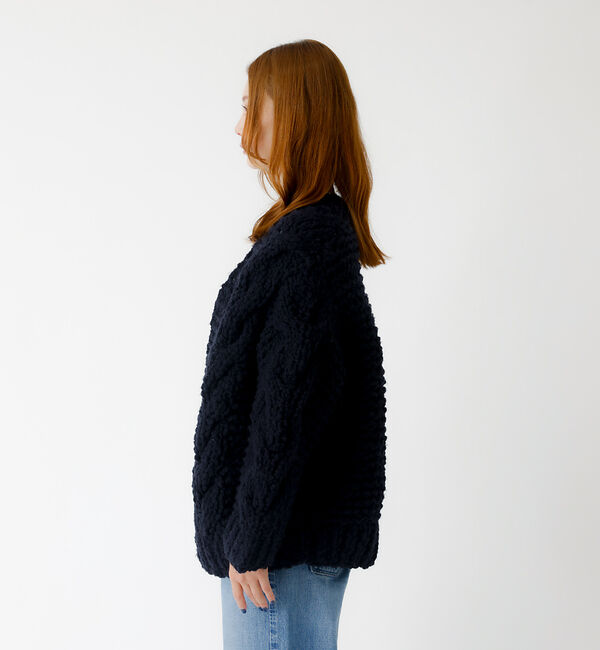 Rouge vif「【IRONING / アイロニング】ケーブルニットカーディガン/cable ro」|ニット・セーター|