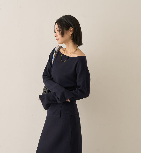 Rouge vif「【セットアップ対応】フレアドルマンニットプルオーバー」|ニット・セーター|