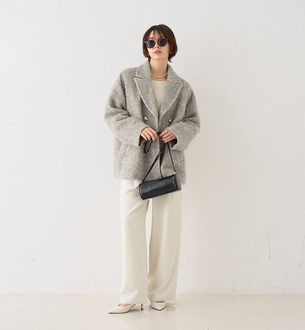 Rouge vif「【追加4】【一部店舗限定】ラメシャギースライバーPコート/ピーコート」|ピーコート|