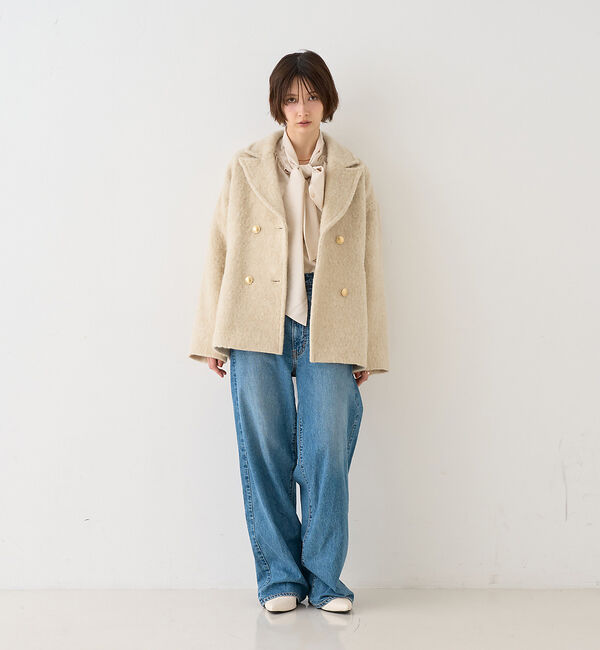 Rouge vif「【追加4】【一部店舗限定】ラメシャギースライバーPコート/ピーコート」|ピーコート|