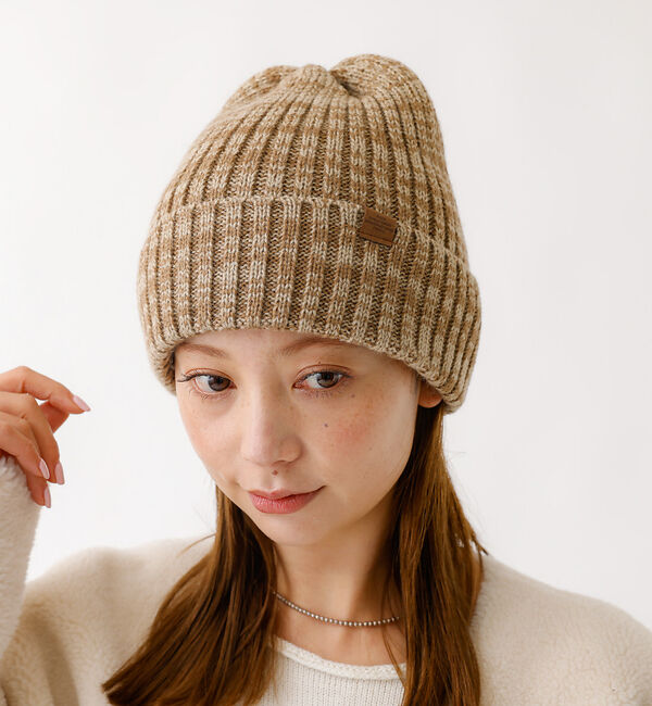 Rouge vif「【RUBEN/ルーベン】RUS-7125/リブボアニット帽/RIB BORE W」|その他|ベージュ系その他1