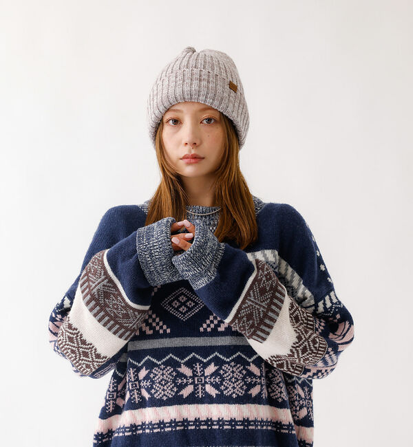 Rouge vif「【RUBEN/ルーベン】RUS-7125/リブボアニット帽/RIB BORE W」|その他|