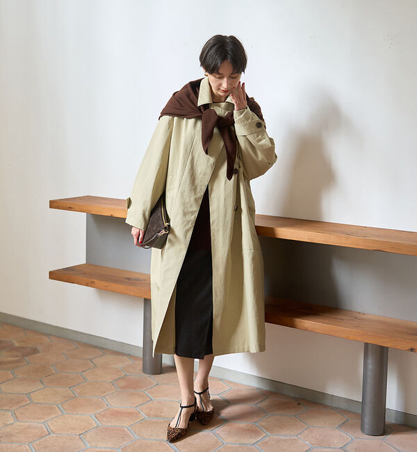 Rouge vif「【ストールセット】ポケット付片畦ニットプルオーバー」|ニット・セーター|