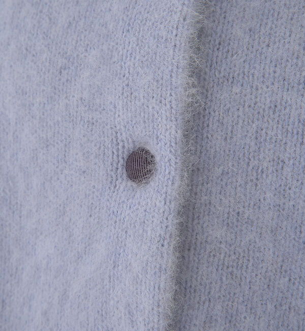 Rouge vif「フォックスウールクルーネッククルミ釦カーディガン」|カーディガン|