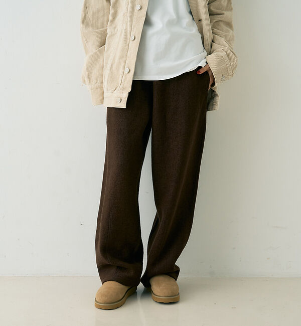 Rouge vif「ウール起毛ジャージーカーブパンツ」|その他|