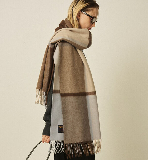 Rouge vif「【定番人気】【2025AW新作】【TWEEDMILL/ツイードミル】大判ストール」|マフラー|