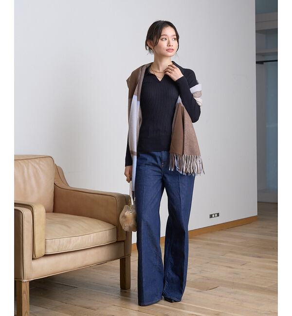 Rouge vif「【定番人気】【2025AW新作】【TWEEDMILL/ツイードミル】大判ストール」|マフラー|