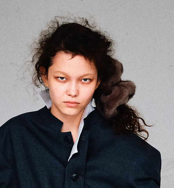 Rouge vif「【heyep／ヘイップ】ファーミンクシュシュ Faux Mink Scrunch」|ヘアバンド|