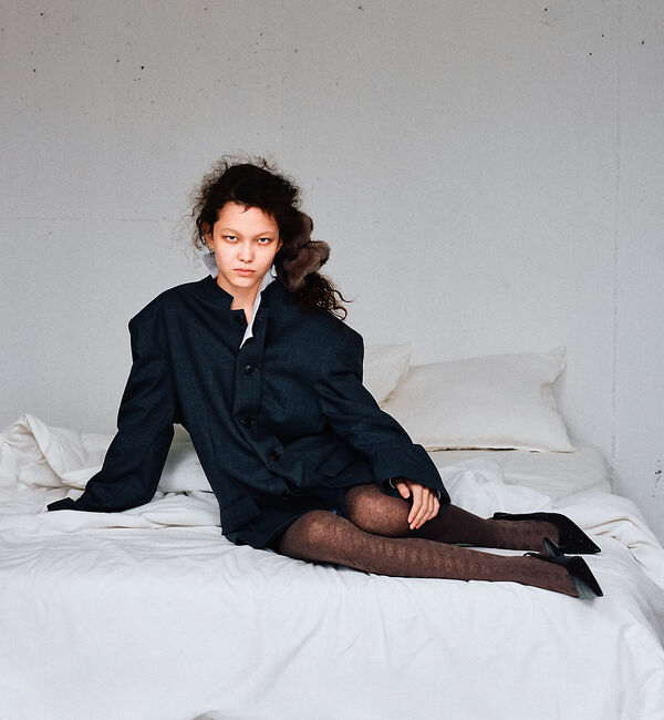 Rouge vif「【heyep／ヘイップ】ファーミンクシュシュ Faux Mink Scrunch」|ヘアバンド|