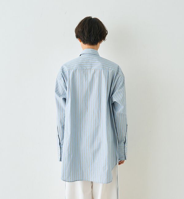 Rouge vif「ストライプメンズライクコットンシャツ」|シャツ・ブラウス|