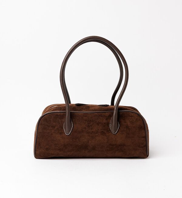 Rouge vif「【VELETTO/ヴェレット】スエードボストンバッグ/バッグ/ブラウン/合成皮革」|ボストンバッグ|