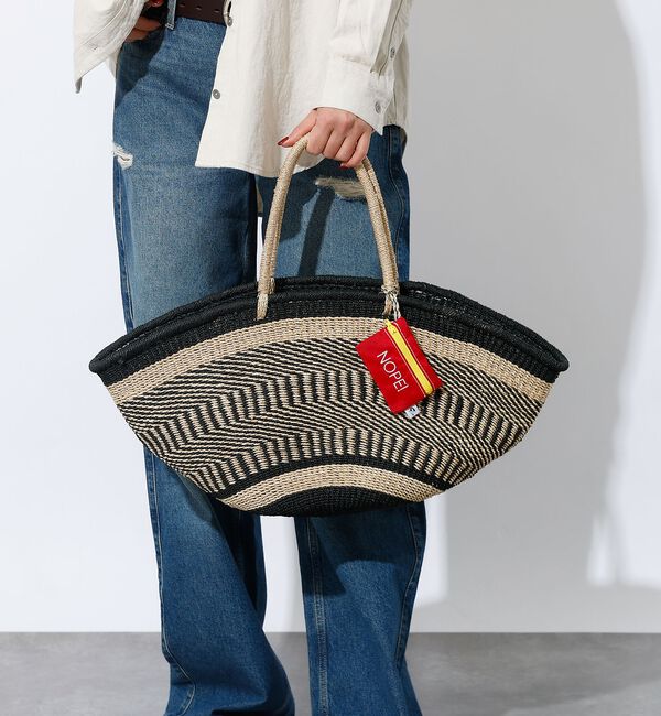 Rouge vif「【BAGMATI / バグマティ】アバカバスケット L / トートかごバッグ」|かごバッグ|