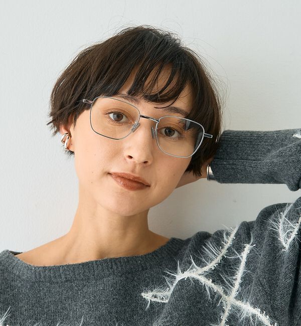 Rouge vif「【SEESON／シーズン】THE RULER 04 チタンフレーム スクエアメガ」|メガネ|