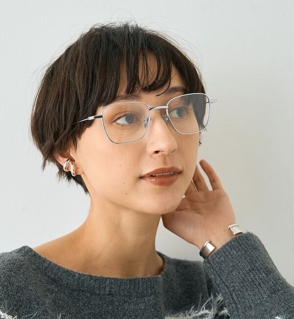 Rouge vif「【SEESON／シーズン】THE RULER 04 チタンフレーム スクエアメガ」|メガネ|