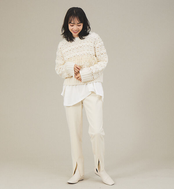 qualite「ウォームツイルスリムスリットパンツ」|その他|