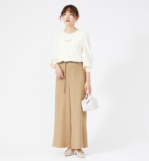 qualite「パフスリーブブラウス」|シャツ・ブラウス|