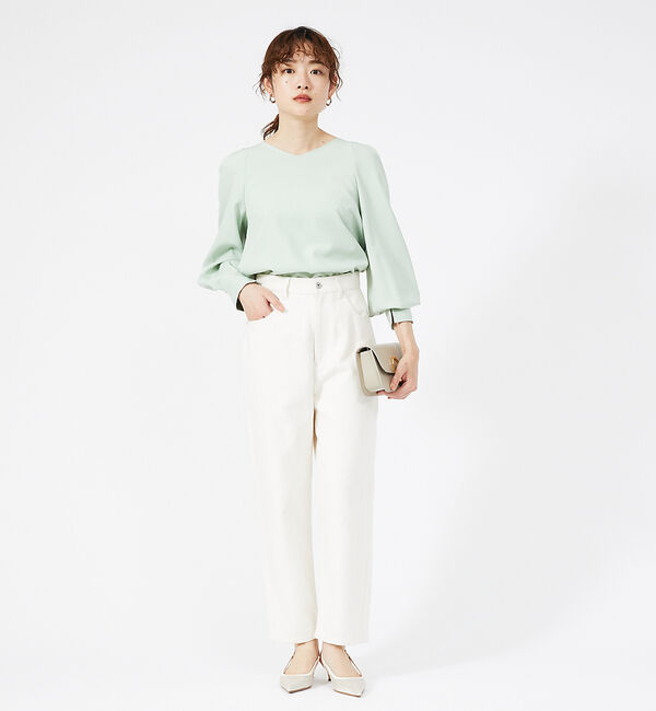 qualite「パフスリーブブラウス」|シャツ・ブラウス|