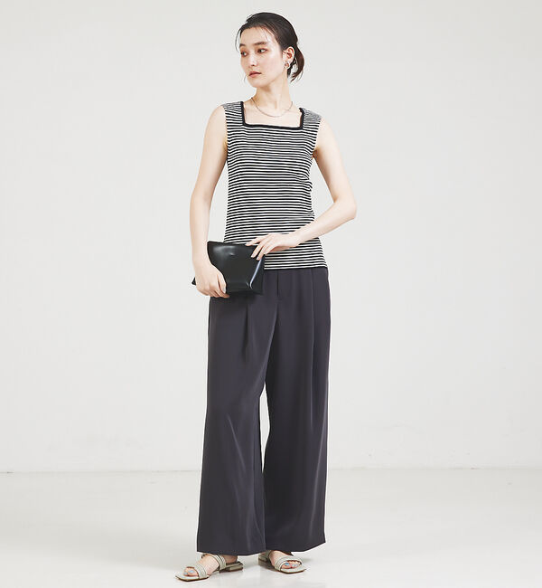 qualite「【セットアップ対応】2タックストレートパンツ」|その他|