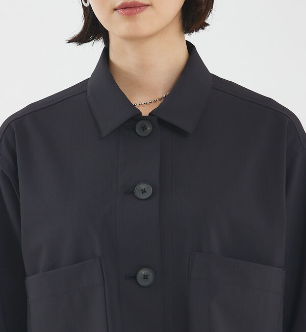 qualite「【セットアップ対応】2WAYストレッチシャツブルゾン」|ブルゾン・スタジャン|