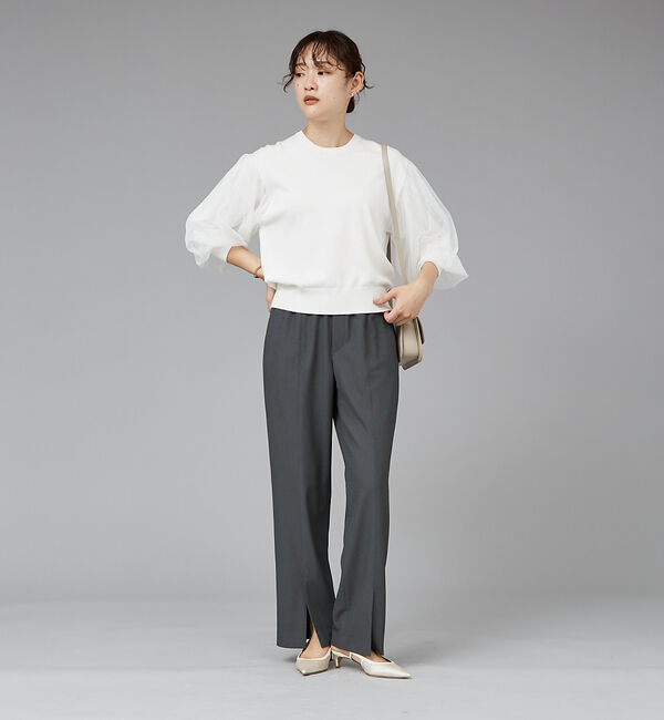 qualite「【WEB限定】2WAYストレッチセンターベンツパンツ」|その他|