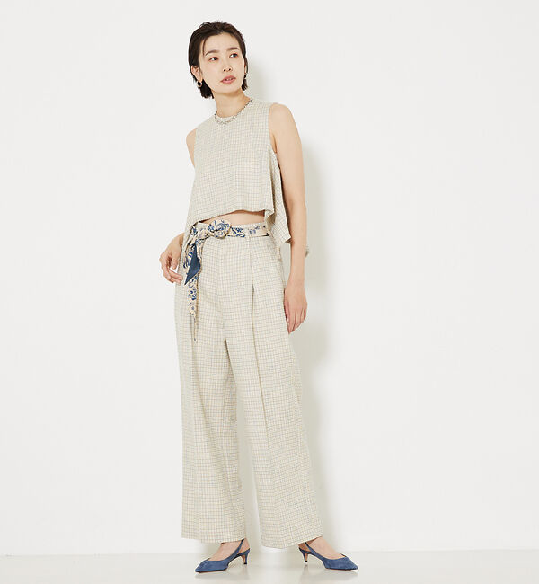 qualite「ミックスカラーツイードパンツ」|その他|