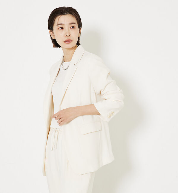 qualite「トルコサテンジャケット」|テーラードジャケット|