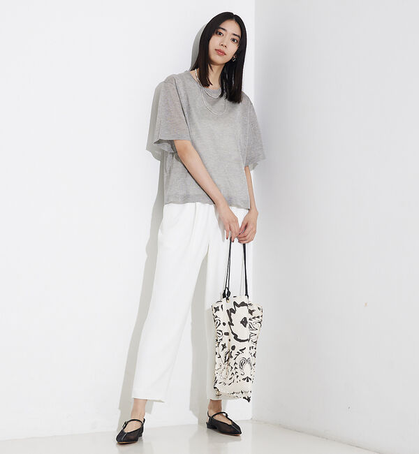 qualite「シャイニーニットT」|Tシャツ・カットソー|