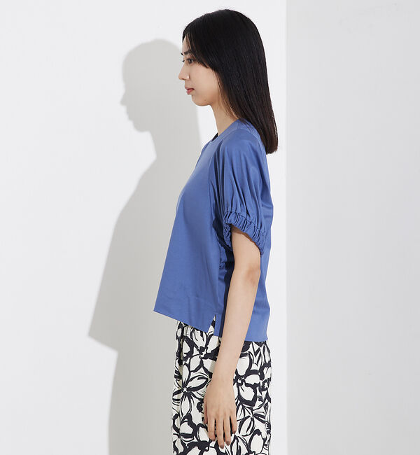 qualite「袖ギャザーカットTOP」|Tシャツ・カットソー|