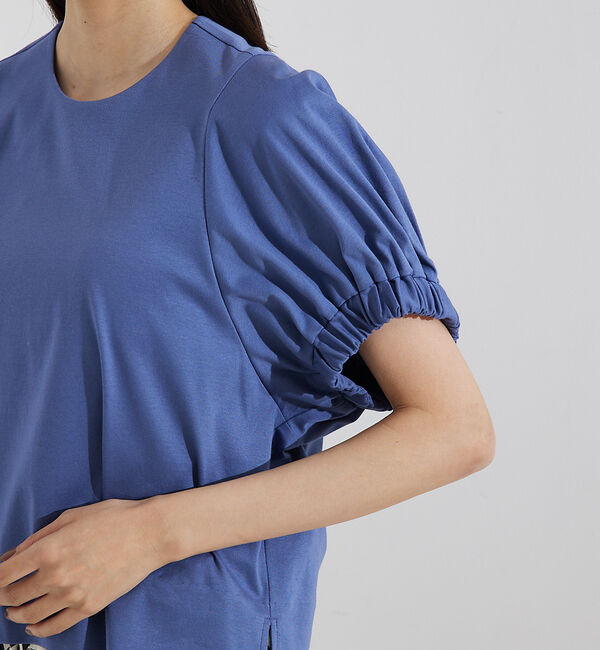 qualite「袖ギャザーカットTOP」|Tシャツ・カットソー|