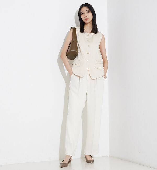 qualite「テンセルデニムノースリーブ」|キャミソール|