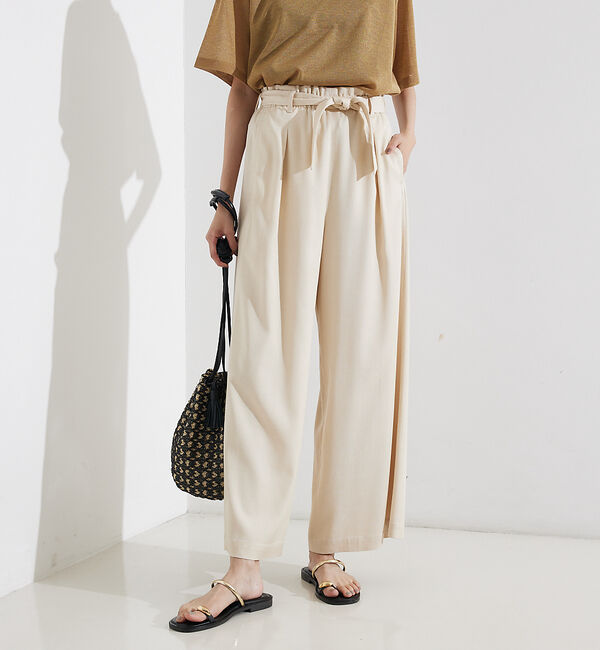 qualite「テンセルデニムパンツ」|その他|アイボリー