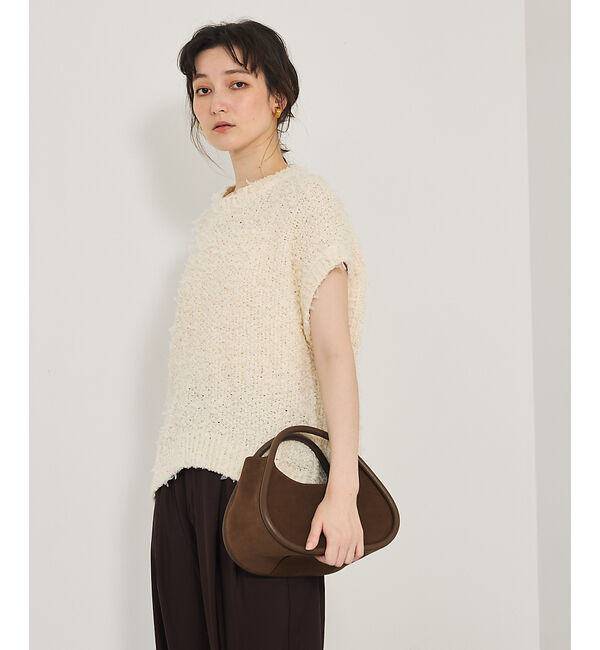 qualite「チュールフェザーニット」|ベスト・ジレ|