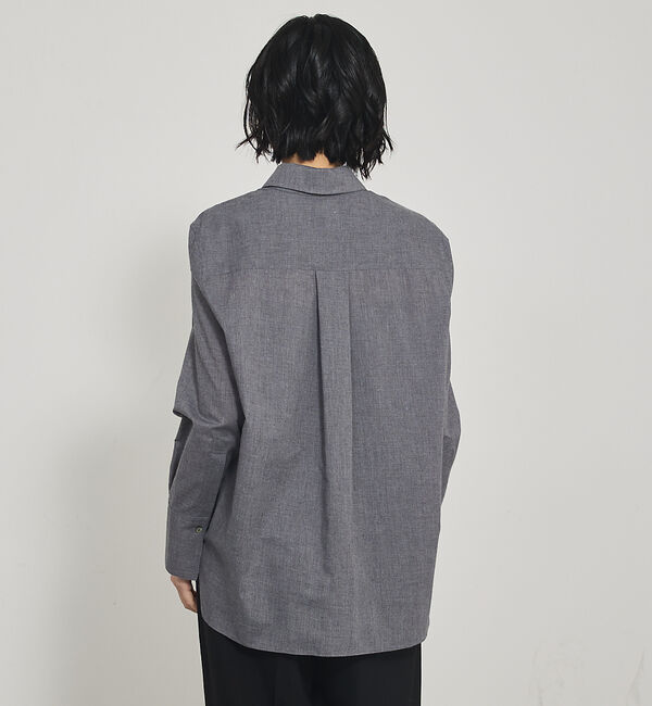 qualite「【襟取り外し可能】ビーディングカラーシャツ」|シャツ・ブラウス|