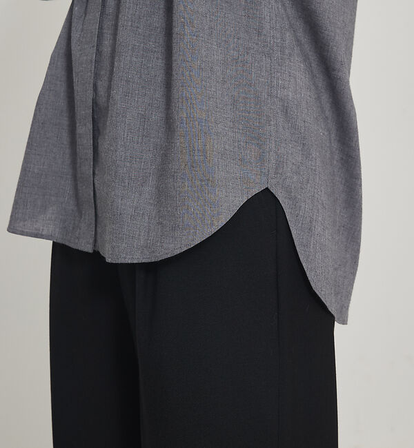 qualite「【襟取り外し可能】ビーディングカラーシャツ」|シャツ・ブラウス|