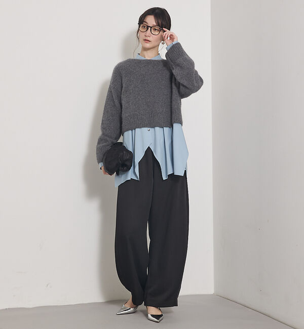 qualite「【一枚でもレイヤードでも決まる】ランダムヘムシャツ」|シャツ・ブラウス|