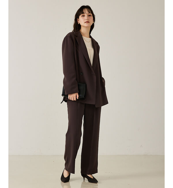 qualite「【セットアップ対応】センタープレスストレートパンツ」|その他|