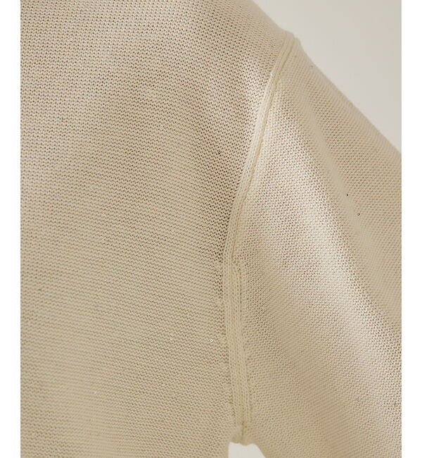 qualite「【スウェット気分で着られる】スパンコールニット」|ニット・セーター|