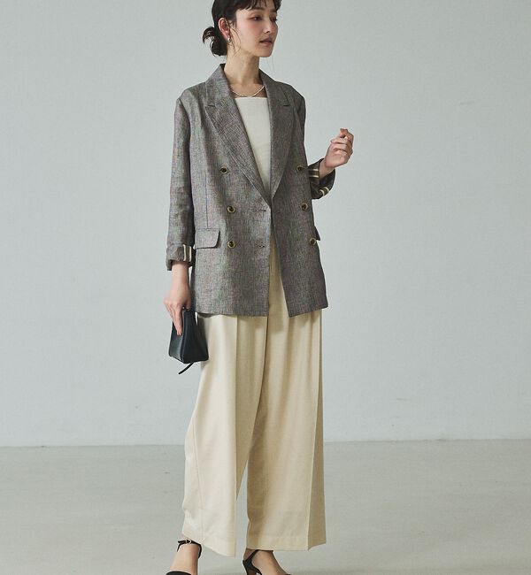 qualite「【セットアップ対応】ラメリネンジャケット」|その他|